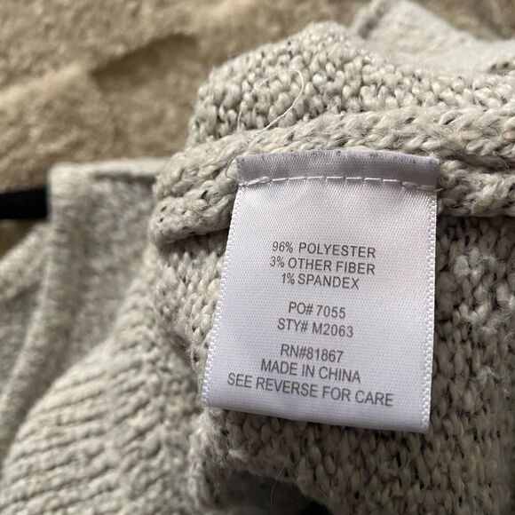 Olivia Sky teddy sweater tunic top, long roll up sleeve XL - Picture 11 of 12